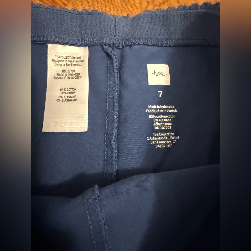 Tea Collection Size 7 Cropped Leggings Bundle of 4 pairs - Picture 8 of 11